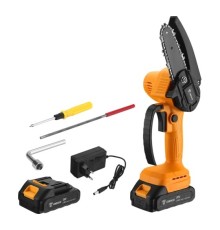 Пила цепная аккумуляторная DEKO DKCHS 20-4, 20В, 2x2.0Ач [063-4308]