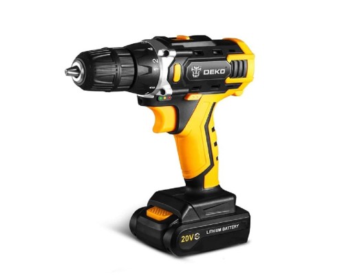 [Дрели, Шуруповерты, Гайковерты] Аккумуляторная дрель-шуруповерт 20В Deko DKCD20FU-Li  [063-4102]