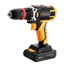 Аккумуляторная дрель-шуруповерт DEKO DKCD20FU-Li со съемным патроном, 1x1.5Ач [063-4176]