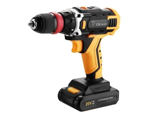 [Дрели, Шуруповерты, Гайковерты] Аккумуляторная дрель-шуруповерт DEKO DKCD20FU-Li со съемным патроном, 1x1.5Ач [063-4176]