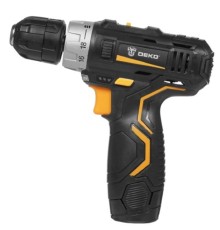 Аккумуляторная дрель-шуруповерт DEKO GCD12DU3 SET3 в кейсе + оснастка 13 шт, 12В, 2*1.5 А·ч [063-4097]