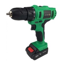 Дрель аккумуляторная Zitrek Greenpower 12-Li { 12В, Li-ion аккумулятор 2шт, ЗУ, кейс, бита } [063-4074]