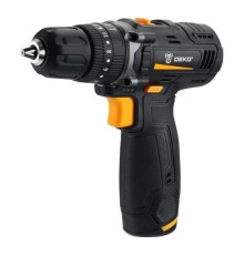 Дрель-шуруповерт ударная аккумуляторная DEKO GCD12DU, 12В, 1x1.5Ач [063-4039]