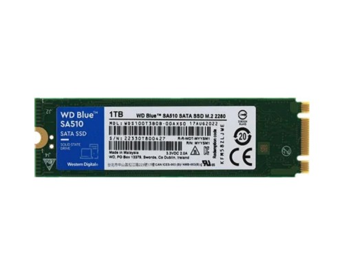 [накопитель] SSD WD Blue SA510 WDS100T3B0B 1ТБ, M.2 2280, SATA3