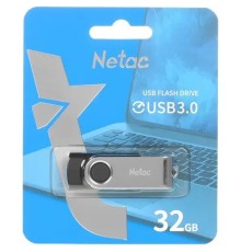 Netac USB Drive 32GB U505 USB3.0, ABS+Metal housing [NT03U505N-032G-30BK]