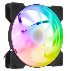 Powercase Вентилятор (M6-14-LED) 5 color LED 140 x 140 х 25 мм (100шт./кор, Molex, 900±10% об/мин) Bulk     M6-14-LED