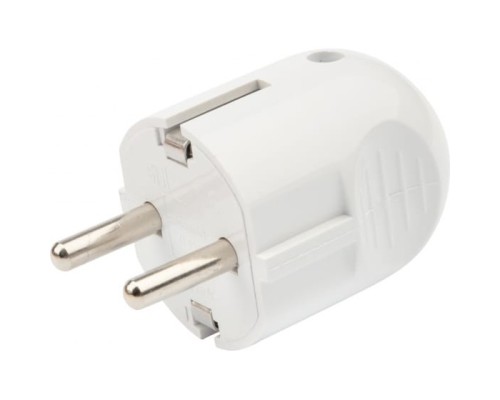 [Smartbuy Вилки, Разъемы силовые, Колодки] REXANT 16-0732 Вилка Евро прямая с з/к 16А белая 