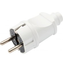 Rexant (11-8948) Вилка Евро прямая с з/к 16А усиленная белая