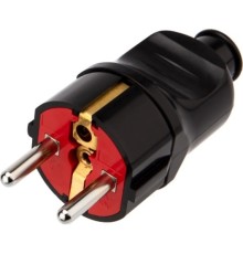 Rexant (11-8949) Вилка Евро прямая с з/к 16А усиленная черная