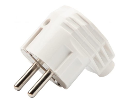 [Smartbuy Вилки, Разъемы силовые, Колодки] REXANT 11-8954 Вилка Евро угловая с з/к 16А белая 