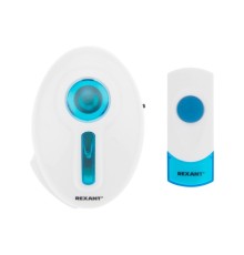 REXANT 73-0060 Беспроводной дверной звонок 220 вольт кнопка IP 44    RX-6