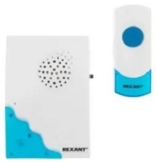REXANT 73-0050 Беспроводной дверной звонок с двумя вызывными панелями кнопка IP 44   RX-5