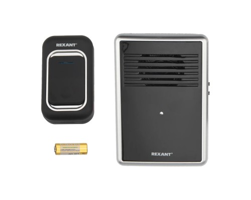 [Звонки] REXANT 73-0015 Звонок беспроводной c цифровым кодированием, влагозащищенной кнопкой IP44 и регулировкой громкости RX-30 