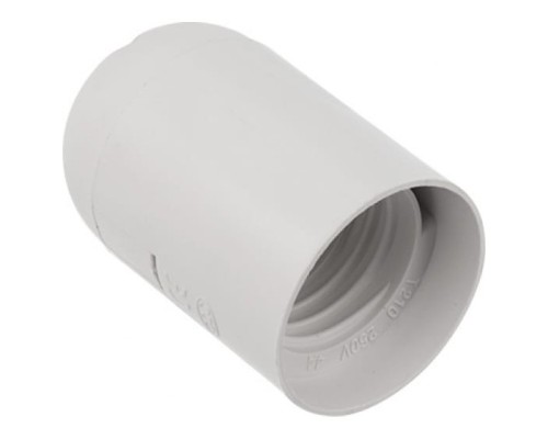 [ЭРА Колодки удлинителей, тройники] REXANT 11-8819 Патрон пластиковый термостойкий подвесной Е27 белый, c этикеткой, 