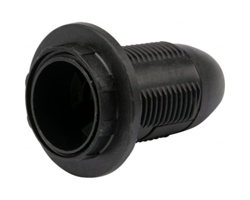 [ЭРА Колодки удлинителей, тройники] REXANT 11-8827 Патрон пластиковый термостойкий подвесной с кольцом Е14, черный 