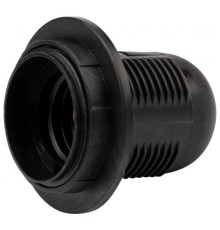 REXANT 11-8826 Патрон пластиковый термостойкий подвесной с кольцом Е27, черный 