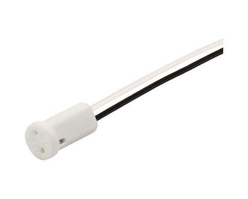 [ЭРА Колодки удлинителей, тройники] Rexant (11-8880) Цоколь «патрон» керамический G4 с проводом 15 см, (100шт. в упак) белый 