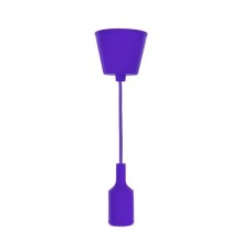 REXANT 11-8887 Патрон E27 силиконовый со шнуром 1 м, фиолетовый 