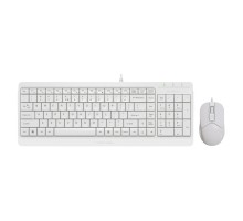 Клавиатура + мышь A4Tech Fstyler F1512 клав:белый мышь:белый USB (F1512 WHITE)