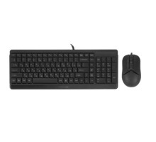 Клавиатура + мышь A4Tech Fstyler F1512 клав:черный мышь:черный USB (F1512 BLACK)