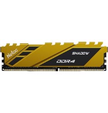 Модуль памяти Netac Shadow DDR4 3200Мгц 8Gb CL16 Yellow (NTSDD4P32SP-08Y)
