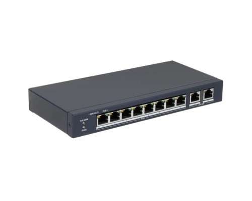 [Коммутаторы] HiWatch DS-S1008P 8x100Mb 2G 8PoE+ 60W неуправляемый