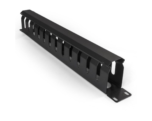 [аксессуары к монтажным шкафам] Exegate EX292871RUS Exegate EX292871RUS Кабельный органайзер ExeGate CM19-1U-12M-CV (горизонтальный 19