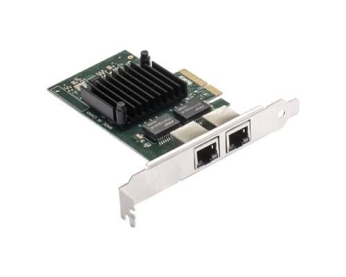[USB-концентраторы] Exegate EX292506RUS Сетевой адаптер ExeGate EXE-I350-T2V2 (PCI-E x4 v2.1, порты 2xRJ45 (медные), 10/100/1000Mbps, Gigabit NIC Intel Chipset NHI350AM2)