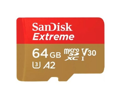 [Карта памяти ] Micro SecureDigital 64Gb Sandisk Extreme (SDSQXAH-064G-GN6MN)