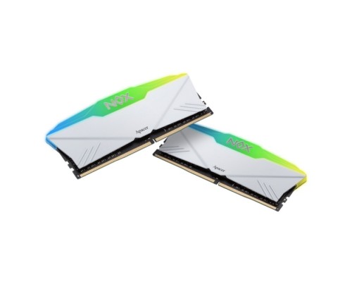 [Модуль памяти] Apacer DDR4 DIMM 32GB Kit 2x16Gb AH4U32G36C25YNWAA-2 PC4-28800, 3600MHz, CL18, NOX RGB WHITE AURA2 