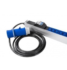 REM Верт блок розеток, мониторинг, измерение, 1 фаза 32A, авт, 36C13, 6C19, 1820 мм, вх IEC 309, шнур 3м R-MC1-32-36C13-6C19-A-MI-1820-3-2P