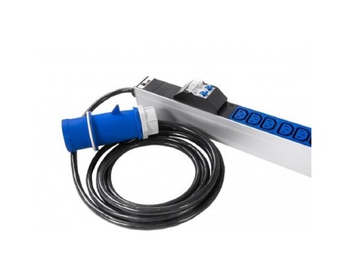 [Аксессуар] REM Верт блок розеток, мониторинг, измерение, 1 фаза 32A, авт, 36C13, 6C19, 1820 мм, вх IEC 309, шнур 3м R-MC1-32-36C13-6C19-A-MI-1820-3-2P