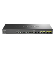 D-Link DXS-1210-12TC/B1A PROJ Настраиваемый L2+ коммутатор с 8 портами 10GBase-T, 2 портами 10GBase-X SFP+ и 2 комбо-портами 10GBase-T/SFP+