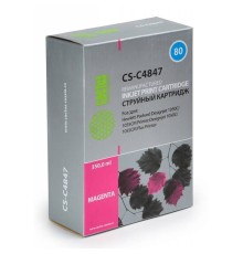 Картридж струйный Cactus CS-C4847 №80 пурпурный (400мл) для HP DJ 1050C/1055CM/1000