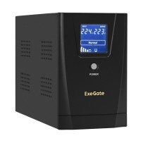Exegate EX292632RUS ИБП ExeGate SpecialPro Smart LLB-2000.LCD.AVR.2SH.RJ.USB <2000VA/1200W, LCD, AVR,2*Schuko,RJ45/11,USB, металлический корпус, Black>