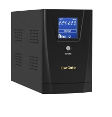 Exegate EX292631RUS ИБП ExeGate SpecialPro Smart LLB-2000.LCD.AVR.4C13.RJ.USB <2000VA/1200W, LCD, AVR, 4*C13,RJ45/11,USB, металлический корпус, Black>