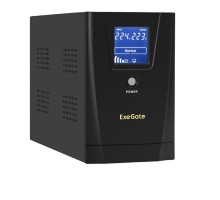 Exegate EX292633RUS ИБП ExeGate SpecialPro Smart LLB-2200.LCD.AVR.1SH.2C13.RJ.USB <2200VA/1300W,LCD,AVR,1*Schuko+2*C13,RJ45/11,USB, металлический корпус, Black>