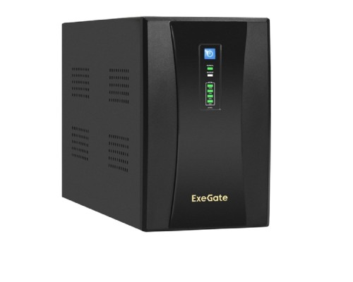 [ИБП] Exegate EX292608RUS ИБП ExeGate SpecialPro UNB-2000.LED.AVR.4C13.RJ.USB <2000VA/1200W, LED, AVR,4*C13, RJ45/11,USB, металлический корпус, Black>