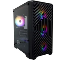 1STPLAYER TRILOBITE T5 Black / mATX, TG / 4x120mm LED fans inc. / T5-BK-4F1