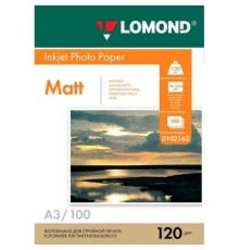 Фотобумага Lomond 0102162 A3/120г/м2/100л./белый матовое для струйной печати