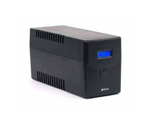 [Бастион ИБП] ИБП Бастион SKAT-UPS 2000-IN-2X9 {Line-interactive, 2000ВА/1200Вт, на пол, LCD-дисп, 2x EURO + 2х C13, USB/RJ-45, АКБ 2х 9Ач, МПТ} (461)