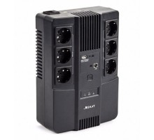 ИБП Бастион SKAT-UPS 800-AI-IN-1x9 {Line-interactive, 800/480Вт, USB/RJ-45, АКБ 1х 9Ач, сверху ЕВРО 3+3, реестр МПТ} (452)