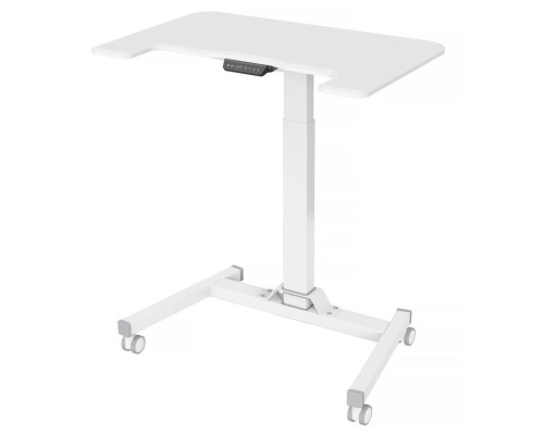 [Крепежи для проекторов] Стол для ноутбука Cactus VM-FDE101 столешница МДФ белый 80x60x123см (CS-FDE101WWT)