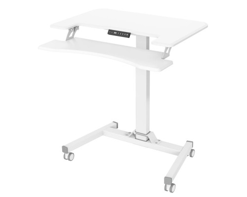 [Крепежи для проекторов] Стол для ноутбука Cactus VM-FDE103 столешница МДФ белый 91.5x56x123см (CS-FDE103WWT)