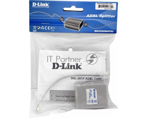 Сплиттер xDSL D-Link DSL-30CF/RS RJ-11 ADSL Annex A