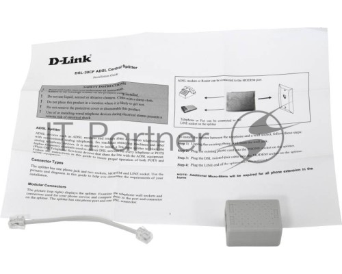 Сплиттер xDSL D-Link DSL-30CF/RS RJ-11 ADSL Annex A