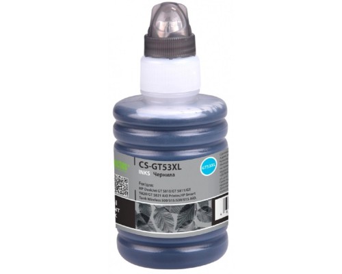 [Расходные материалы] Чернила Cactus CS-GT53XL 1VV21AE черный135мл для HP Smart Tank Wireless 500/515/530 AiO