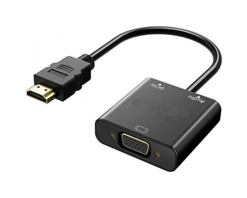 [переходник] KS-is KS-426 Адаптер HDMI M в VGA F audio