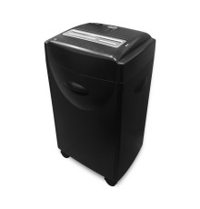 ГЕЛЕОС Уничтожитель документов УМ42-4,  DIN P-4 (4 ур-нь секр.), фрагмент 3,9х30мм,   18-21 лист (70г/м2), CD/пл.карты/скрепки/скобы, 42 литра    
