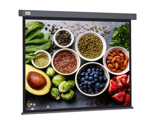 [Экраны Cactus] Экран Cactus Wallscreen CS-PSW-150X150-SG,  150х150 см, 1:1,  настенно-потолочный серый